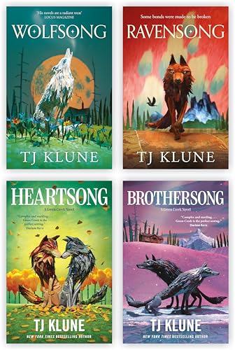 Green Creek Series 4 Books Collection Set by TJ Klune (Wolfsong, Ravensong, Heartsong and Brothersong)