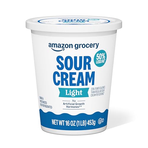 Amazon Grocery, Light Sour Cream, 16 Oz (Previously Amazon Fresh, Packaging May Vary)