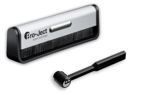 Pro-Ject Kit de Nettoyage Basic en Fibre de Carbone pour disques vinyles et Brosse à Aiguille en Carbone