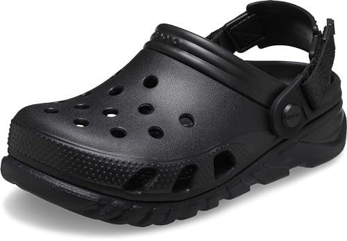Crocs Unisex-Adult Duet Max II Clog, Black, 6 Men/8 Women
