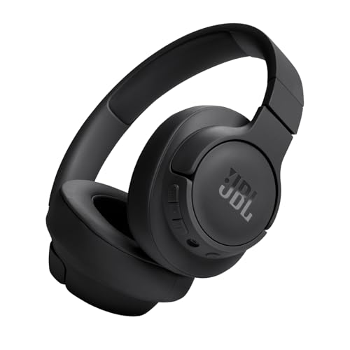 JBL Tune 720 BT Wireless Over-Ear Headphones with JBL Pure Bass Sound, Bluetooth 5.3, Hands-Free Calls, Audio Cable and 76-Hour Battery Life, Black