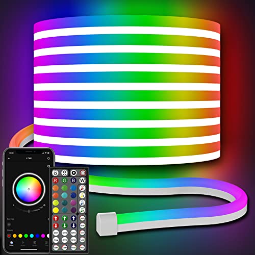 AILBTON Led Neon Rope Lights 10m Flexible Led Rope Lights,Control with App/Remote,Multiple Modes,RGB Neon Music Sync Gaming Strip for Bedroom Indoor