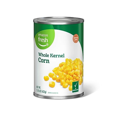 Amazon Fresh, Canned Whole Kernel Corn, 15.25 Oz