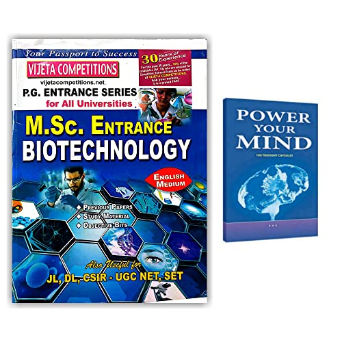 MSC Biotechnology Entrance 2023 (Useful for all University entrances) along with Power your Mind book - Pack of 2 books [ENGLISH MEDIUM]