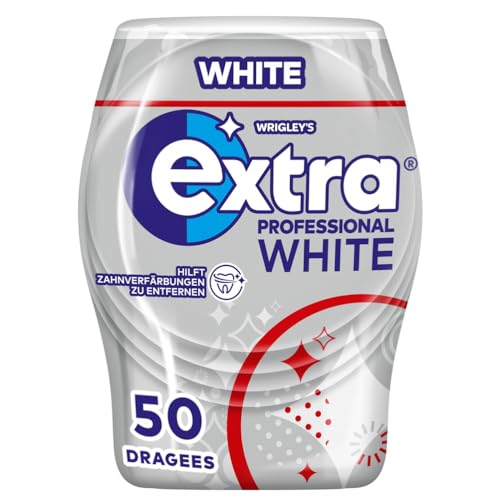 Extra Professional White Kaugummi, zuckerfrei, 50 Dragees