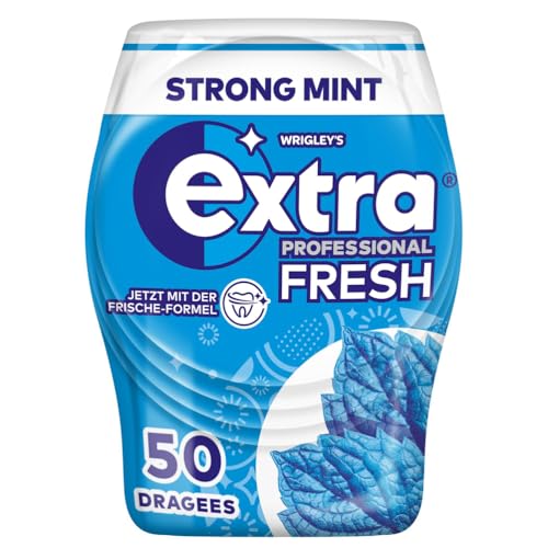 Extra Professional Fresh Kaugummi, Strong Mint, 50 Dragees