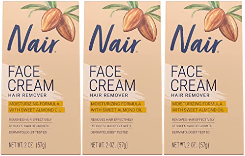 Nair Hair Remover Face Cream, 2 Oz, Pack of 3