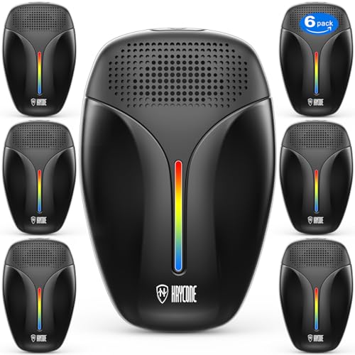 2025 Upgraded Ultrasonic Repeller & Insect Indoor Repeller,Ultrasonic and Repellent for Roach,Rodent,Mouse,Bugs,Mosquito,Mice,Spider,Ant,3 Mode Switching,6 Packs