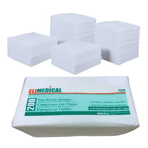 Elimedical Gauze Pad 4-ply Sponges Non Woven Non Sterile 4x4 200pcs/pkg N4404