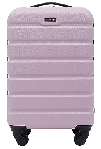Wrangler Hardside Carry-on Spinner Luggage, Lilac, Carry-On 20-Inch, Hardside Carry-on Spinner Luggage