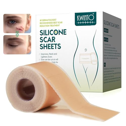 Silicone Scar Sheets, Silicon gel sheets for Scars Transparent Medical Silicone Gel Tape for Scar Removal, Silicone Scar Tape Roll For Hypertrophic Scars and Keloids Caused by Surgery