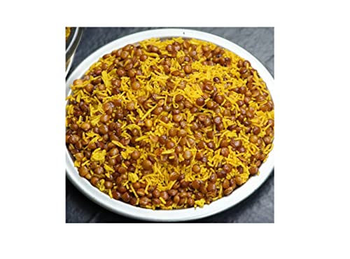 Maharaja Dalmoth Namkeen/Popular Dalmoth/Moth Dal Namkeen/Dalbhiji Bhujiya Sev Farsan Healthy Snack|Made with 100% Groundnut oil|No Additives & Preservatives|No Palm Oil-250 * 1Pack