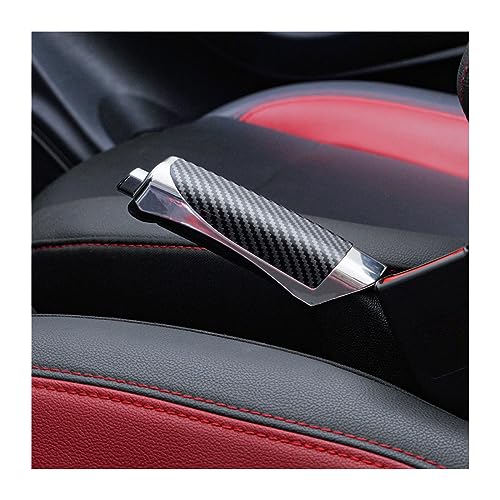 JNNJ Car Handbrake Cover, Universal Handbrake Decorative Cap, ABS Auto Comfortable Grip Handbrake Cover, Universal Auto Interior Decoration Accessories Compatible with Most Vehicles（Black）