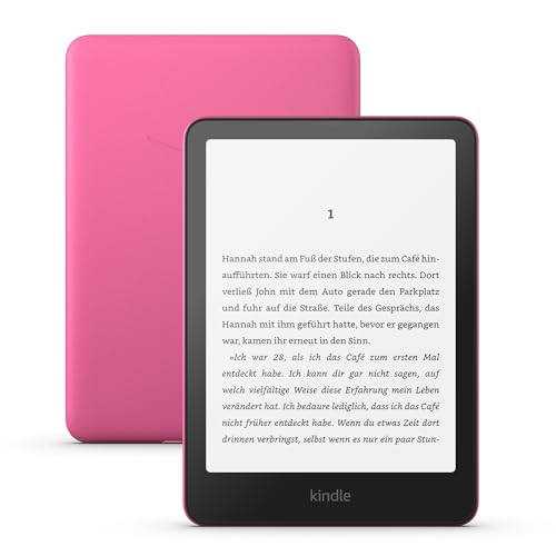 Zertifiziert und generalüberholt Amazon Kindle Paperwhite (16 GB) – Unser schnellster Kindle, mit neuem 7-Zoll-Display und wochenlanger Akkulaufzeit – mit Werbung – rosa