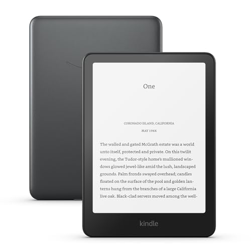 Amazon Kindle Paperwhite Signature Edition (32 GB) – Unser schnellster Kindle, mit Frontlicht mit automatischer Anpassung, kabellosem Aufladen und wochenlanger Akkulaufzeit – schwarz metallic