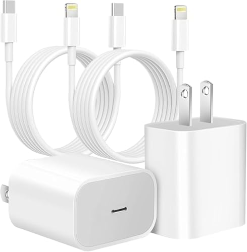 Orrkila iPhone Charger【MFi Certified】 Fast Charger [2-Pack] 20W PD Charger with Cable, Compatible with iPhone 14/13/12/11/X, Pro, Pro Max/iPad and AirPods