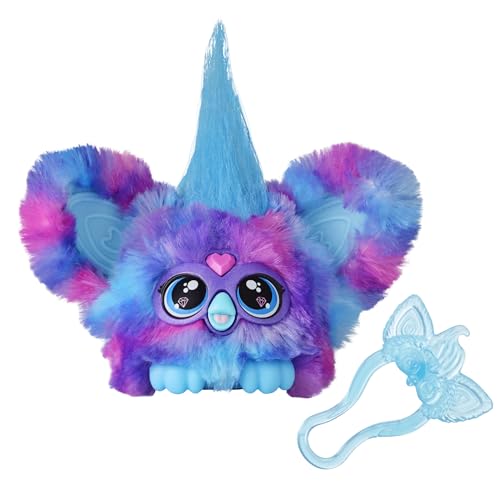 Furby Furblets Luv-Lee Mini, K-POP Musik & Sätze in Furbisch (über 45 Geräusche), Kuscheltier in Pink-Lila-Blau, für Kinder ab 6 Jahren