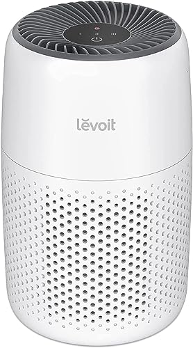 LEVOIT Air Purifier for Bedroom Home, Quiet HEPA Filter Cleaner with Fragrance Sponge & 3 Speed for Better Sleep, Air Frenshener, Allergies, Dust, Pet Dander, Odour, Smoke, Office, Desktop, Core Mini