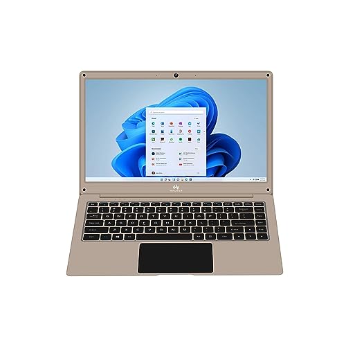 Walker Thin & Light Laptop,14.1"(4GB RAM,128GB SSD)| FHD IPS Display 1920 * 1080 Resolution | Celeron Processor N4020 (Gemini Lake)| UHD Graphics 600|Webcam | Windows 11 Home | Champagne Gold