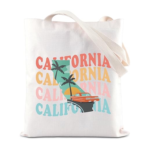 ENSIANTH California State Tote Bag Golden State Vacation Gift California Travel Bag California Moving Away Souvenir Gift (CA California bag)