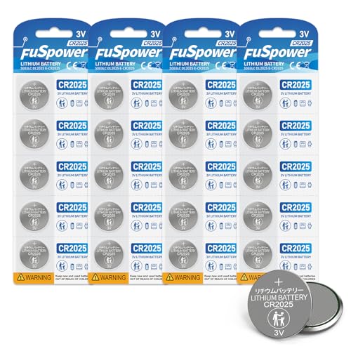 CR2025 3V Lithium Battery 2025 Battery for Car Remote (20pcs)