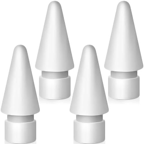 4 Stück Spitzen für Apple Pencil Spitze, Hochempfindliche Ersatzspitzen Spitze für Apple Pencil 2. Generation/ 1. Generation/USB C/Pro Pencil Tipps