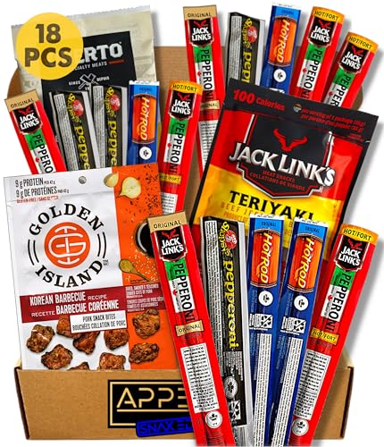 Papa Fathers Day Gift Ideas for Dad from Daughter – Gifts for Dad & Gifts for Men – Beef Jerky Snack Box with Pepperoni Sticks – Birthday Snacks for Adults – Gift Includes Jack Links, Hot Rods, Oberto & More