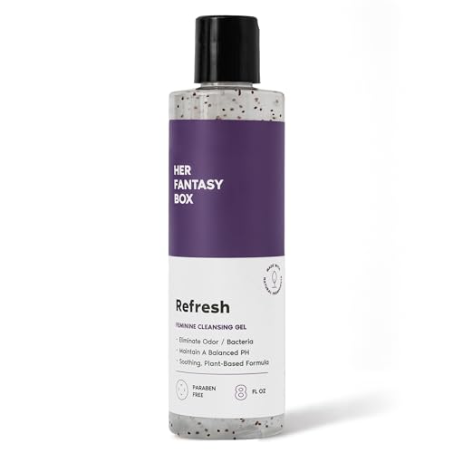 Her Fantasy Box | Refresh pH Balancing Shower Gel - Natural Feminine Hygiene Solution for Gentle Cleansing, Odor Control, and Skin Nourishment - pH-Balanced Formula for All Skin Types (8 oz)