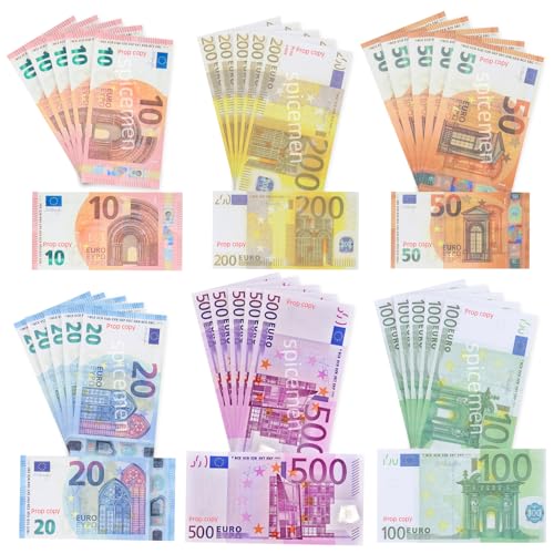 150 Blätter Kaufmannsladen Spielen Deko, 10/20/50/100/200/500, Kaufmannsladen Zubehör, Kaufladen Zubehör