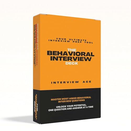 The Behavioral Interview Deck - 48 Scenario-Based Cards with Star Method for Job Interview Prep & Career Success