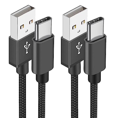 Aioneus Cable USB C, [1M/Lot de 2] Charge Rapide 3A Fil Chargeur Type C Tressé Câble USB C pour Samsung Galaxy S21 S22 S23 S20 S8 A21s A34 A53 A54 iPhone 15 16,Google Pixel,Xiaomi
