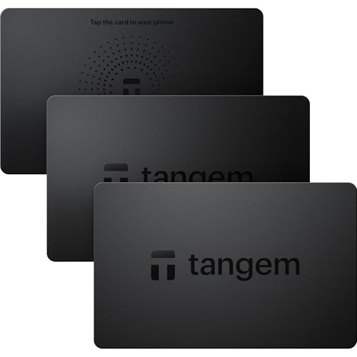 TANGEM Wallet Pack of 3 - Secure Crypto Wallet - Trusted Cold Storage for Bitcoin, Ethereum, NFT's & More Coins - 100% Offline Hardware Wallet