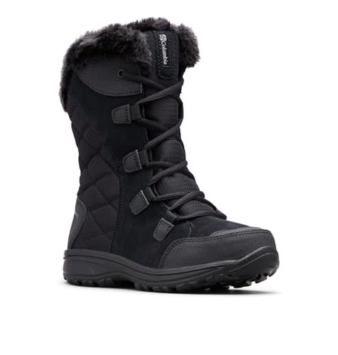 Columbia Womens Ice Maiden II, Black/Columbia Grey, 10 Wide