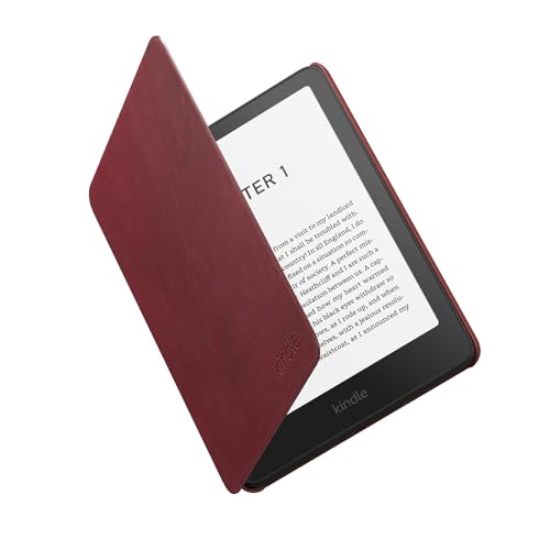 All-new Amazon Kindle Paperwhite and Amazon Kindle Colorsoft Signature Edition Case, Lightweight and Water-Safe, Foldable Protective Cover – Premium Leather