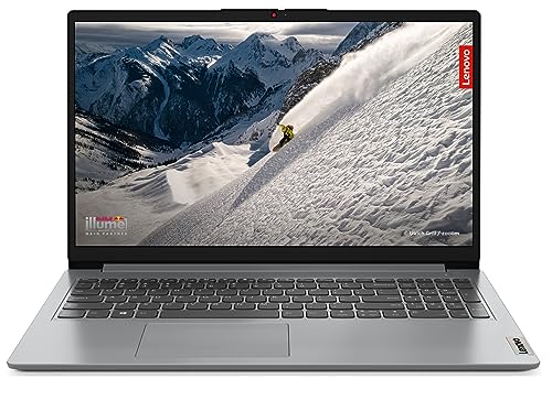 Lenovo IdeaPad 1 AMD Athlon Silver 7120U 15.6" HD Thin and Light Laptop (8GB/512GB SDD/Windows 11 Home/1Year Warranty/Office 2024/Cloud Grey/1.58Kg), 82VG00T6IN