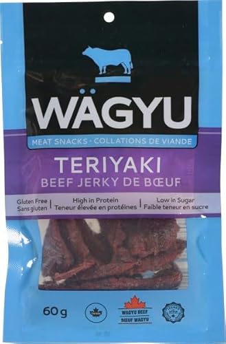 Wagyu Terriyaki High Protein Halal Beef Jerky, 60g (1 pack)