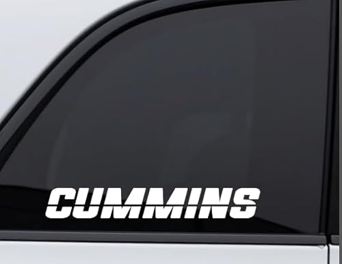 CUMMINS Sticker Performance Truck Diesel Decal Banner - 8’’ x 1,25’’ - Fits for cars, suv and trucks, on glass, metal, plastic, laptop, wall and more