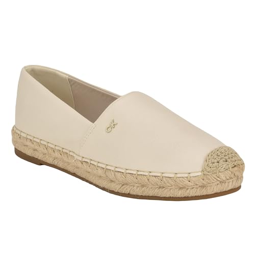 Calvin Klein Women's Popular Flat, Milk 151, 7.5