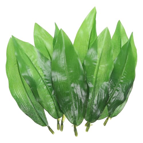 PATIKIL 5.51x1.77 Artificial Silk Leaf, 40 Pcs Artificial Greenery Leaves Fake Leaves Fake Crafts Leaves for DIY Wedding Bouquets Home Decoration
