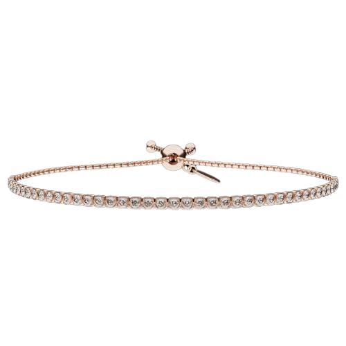 ETCHCRAFTEMPORIUM Azalea Bracelet | 22 Carat Glossy Rose Gold Plating | Adjustable in Size | For Women & Girls