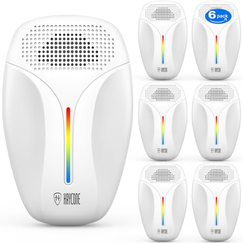2025 Upgraded Ultrasonic Repeller & Insect Indoor Repeller,Ultrasonic and Repellent for Roach,Rodent,Mouse,Bugs,Mosquito,Mice,Spider,Ant,3 Mode Switching,6 Packs