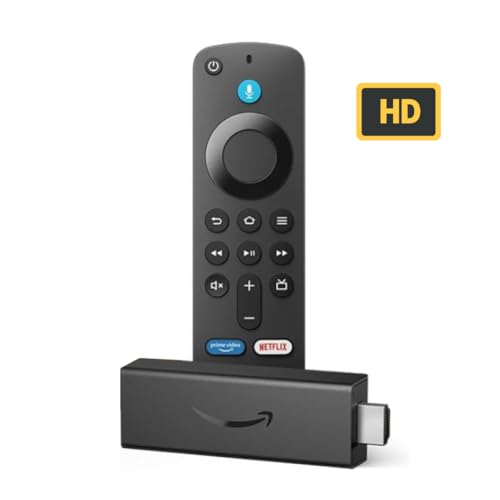 All-new Amazon Fire TV Stick HD, Alexa Voice Remote with TV power & volume controls, full HD streaming device