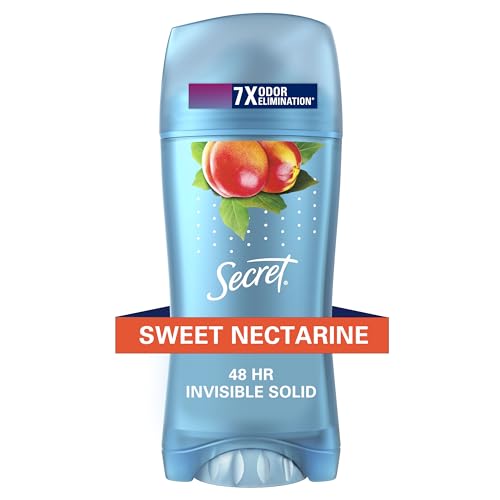 Secret Invisible Solid Antiperspirant and Deodorant, Nectarine, 73 g