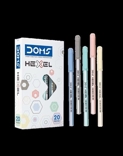 DOMS HEXEL PEN BLUE 20 PCS BOX
