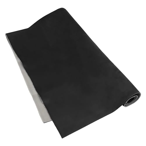 X AUTOHAUX Suede Headliner Fabric 80" Length x 60" Width Foam Backed for Car Truck RV SUV Interior Trim Protect Aging Broken Faded DIY Repair Replacement Black
