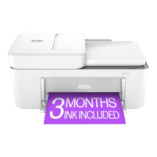 HP DeskJet 4255e Wireless All-in-One Color Inkjet Printer, Scanner, Copier, Best-for-Home, 3 Months of Instant Ink Included (588S6A)