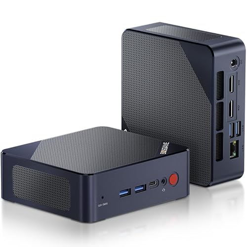 BOSGAME Linux Mini PC, Intel 12th N100 16GB DDR4 RAM 512GB SSD Linux Server Computers Preinstalled Ubuntu 22.04,Support 4K Triple Display/USB3.2/WiFi 5/2.5GbE