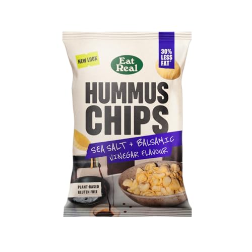 Eat Real Sea Salt & Balsamic Vinegar Hummus Chips 1 x 110g
