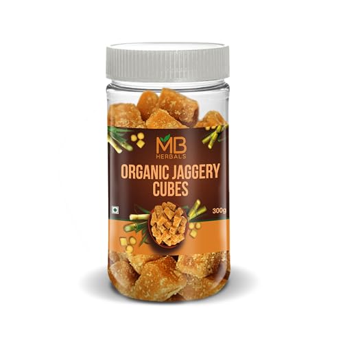MB Herbals Jaggery Cubes 10.5 oz / 300g | Unrefined Organic Jaggery Cubes | No Chemicals & No Preservatives