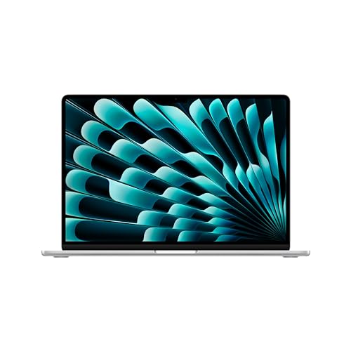 Apple 2024 MacBook Air 15-inch Laptop with M3 chip: Built for Apple Intelligence, 15.3-inch Liquid Retina Display, 16GB Unified Memory, 512GB SSD Storage; Silver, English